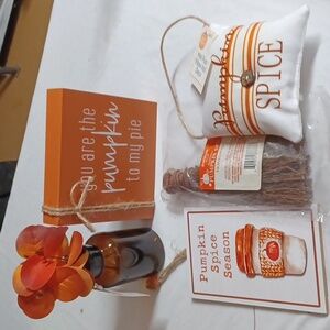 5 nwt fall decorations pcs